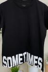 161236 Sometimes Baskili B Yaka Tshirt